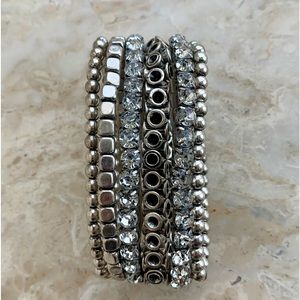 Silver Stretchy Bracelet
